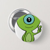 Cool Little Alien Ronde Button 5,7 Cm (Voorkant /achterkant)