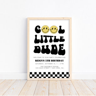 Cool Little Dude   Boys Rad Welkomstbord Poster