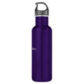 Cool Llama aangepaste naam en tekstwaterflessen Waterfles (Achterkant)