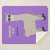 Cool Llama aangepaste naam & kleur dekens (Voorkant (horizontaal))