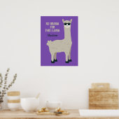 Cool Llama aangepaste naam, tekst en kleur posters (Keuken)