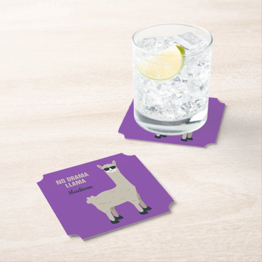 Cool Llama aangepaste tekst en onderzetters voor k (Insitu)