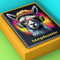 Cool Llama DJ met Hoofdtelefoon Naam