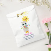 Cool Llama en Smiling Kawaii Sun Bedankzakje (Gezegeld)