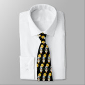 Cool Llama en Smiling Kawaii Sun Pattern Stropdas (Gebonden)