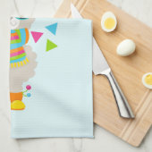 Cool Llama en Smiling Kawaii Sun Theedoek (Quarter Fold)
