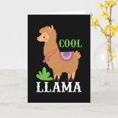 Cool Llama Kaart (Gele Bloem)
