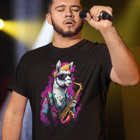 Cool Llama Spelen Saxofoon