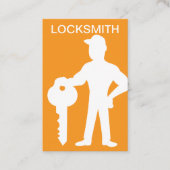 Cool Locksmith Carte de visite vertical moderne (Devant)