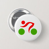 Cool logo fietsen ronde button 5,7 cm (Voorkant /achterkant)