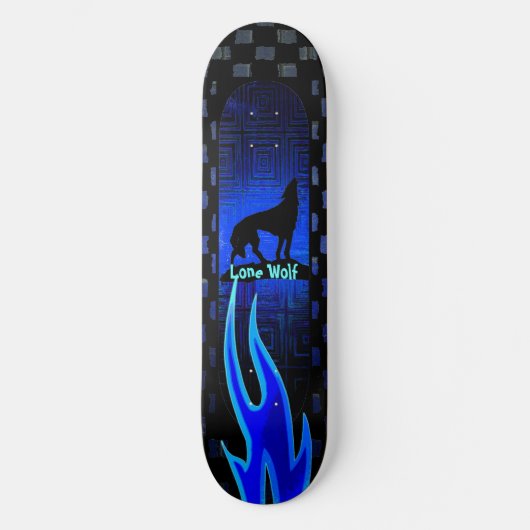 Cool Lone Wolf Skateboard (Voorkant)