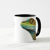 Cool Looking Lizard AI Art Mok (Voorkant rechts)