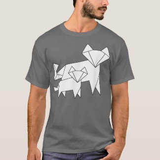 Cool Looking Mother Baby Fo Cute Origami White Foe T-shirt