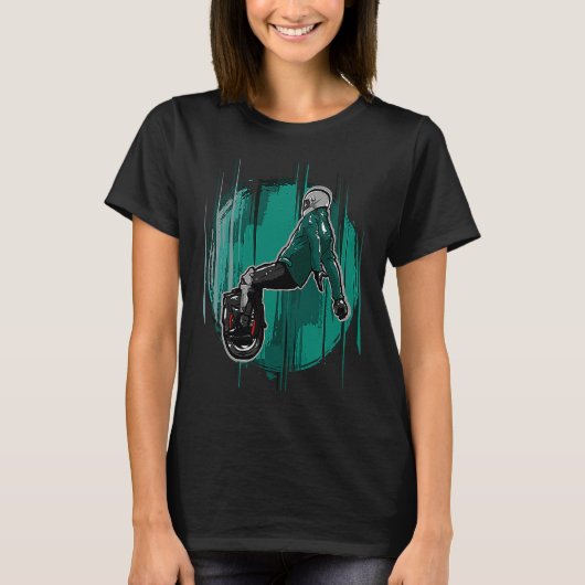 Cool looking Unicycle T-shirt (Voorkant)
