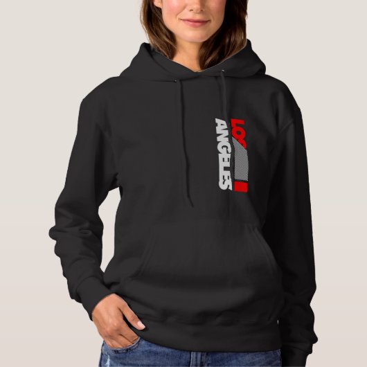 Cool Los Angeles California Illustration Graphic D Hoodie (Voorkant)