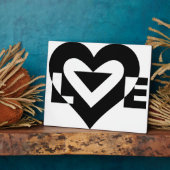 Cool Love Grafisch, Zwart Fotoplaat (Zijkant)