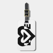 Cool Love Graphic, Black Bagagelabel (Voorkant verticaal)