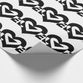 Cool Love Graphic, Black Cadeaupapier (Hoek)