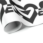 Cool Love Graphic, Black Cadeaupapier (Rol Hoek)
