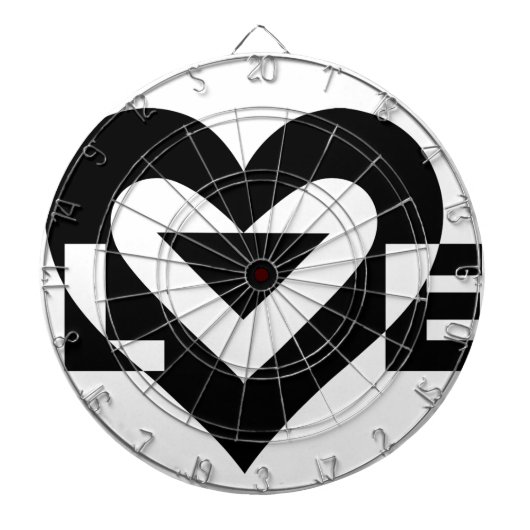 Cool Love Graphic, Black Dartbord (Voorkant)