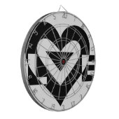 Cool Love Graphic, Black Dartbord (Voorkant Links)