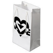 Cool Love Graphic, Black Klein Cadeauzakje (Achterkant Gekanteld)