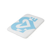 Cool Love Graphic, Blue Badmat (Gekanteld)