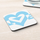 Cool Love Graphic, Blue Bier Onderzetter (Linkerzijde)