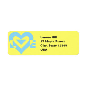 Cool Love Graphic, Blue Etiket