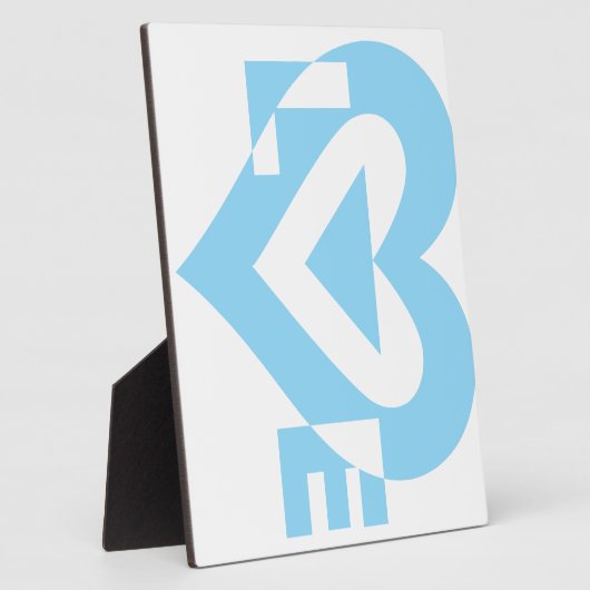 Cool Love Graphic, Blue Fotoplaat (Zijkant)