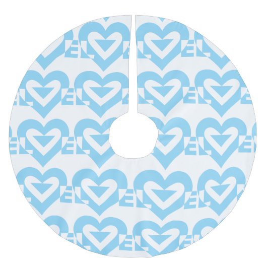 Cool Love Graphic, Blue Kerstboom Rok (Voorkant)