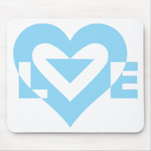 Cool Love Graphic, Blue Muismat