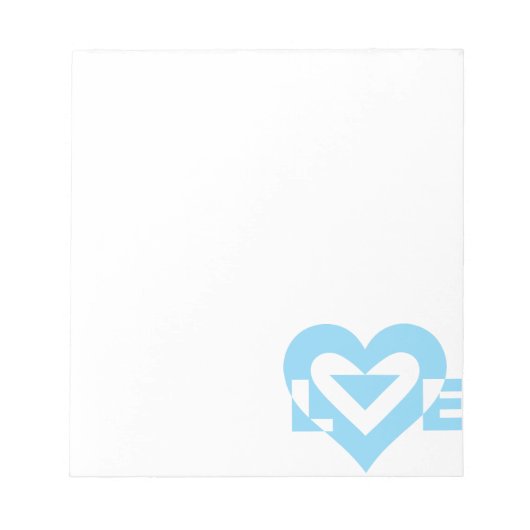 Cool Love Graphic, Blue Notitieblok (Voorkant)
