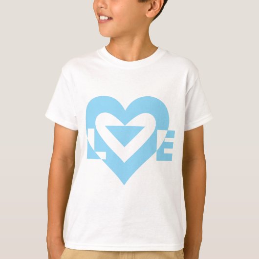 Cool Love Graphic, Blue T-shirt (Voorkant)