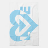 Cool Love Graphic, Blue Theedoek (Verticaal)