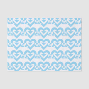 Cool Love Graphic, Blue Tissuepapier
