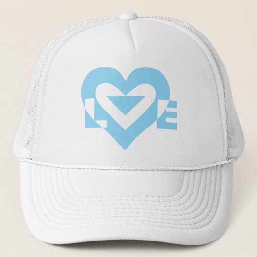 Cool Love Graphic, Blue Trucker Pet (Voorkant)