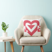 Cool Love Graphic, Cherry Pink Kussen (Stoel)