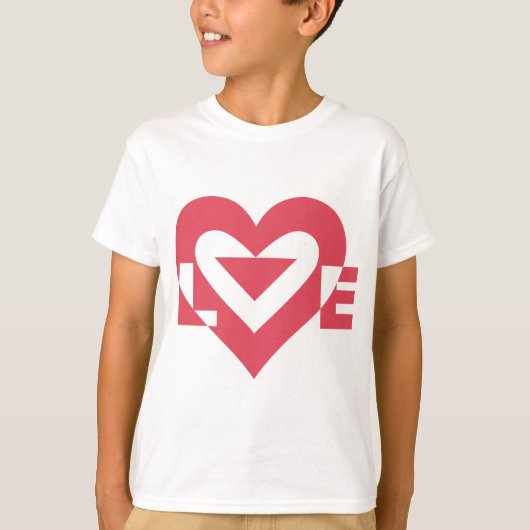 Cool Love Graphic, Cherry Pink T-shirt (Voorkant)