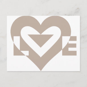 Cool Love Graphic, Grey Briefkaart