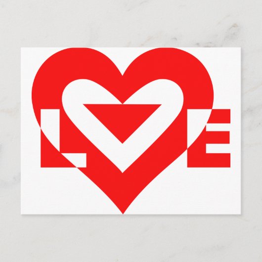 Cool Love Graphic, Red Briefkaart (Voorkant)