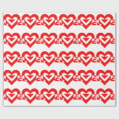 Cool Love Graphic, Red Cadeaupapier (Vlak)