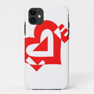 Cool Love Graphic, Red iPhone 11 Hoesje