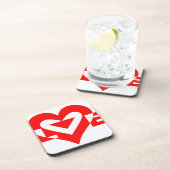 Cool Love Graphic, Red Drankjes Onderzetter (Rechterzijde)
