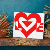 Cool Love Graphic, Red Fotoplaat (Zijkant)