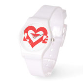 Cool Love Graphic, Red Horloge (Hoek)