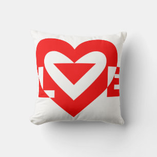 Cool Love Graphic, Red Kussen