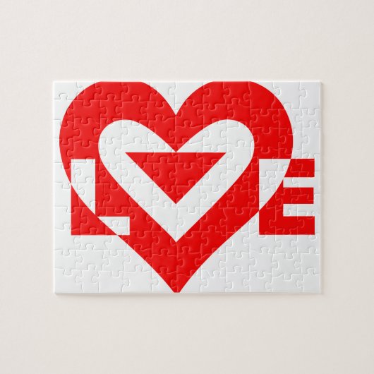 Cool Love Graphic, Red Legpuzzel (Horizontaal)