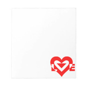 Cool Love Graphic, Red Notitieblok