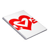 Cool Love Graphic, Red Notitieboek (Rechterzijde)